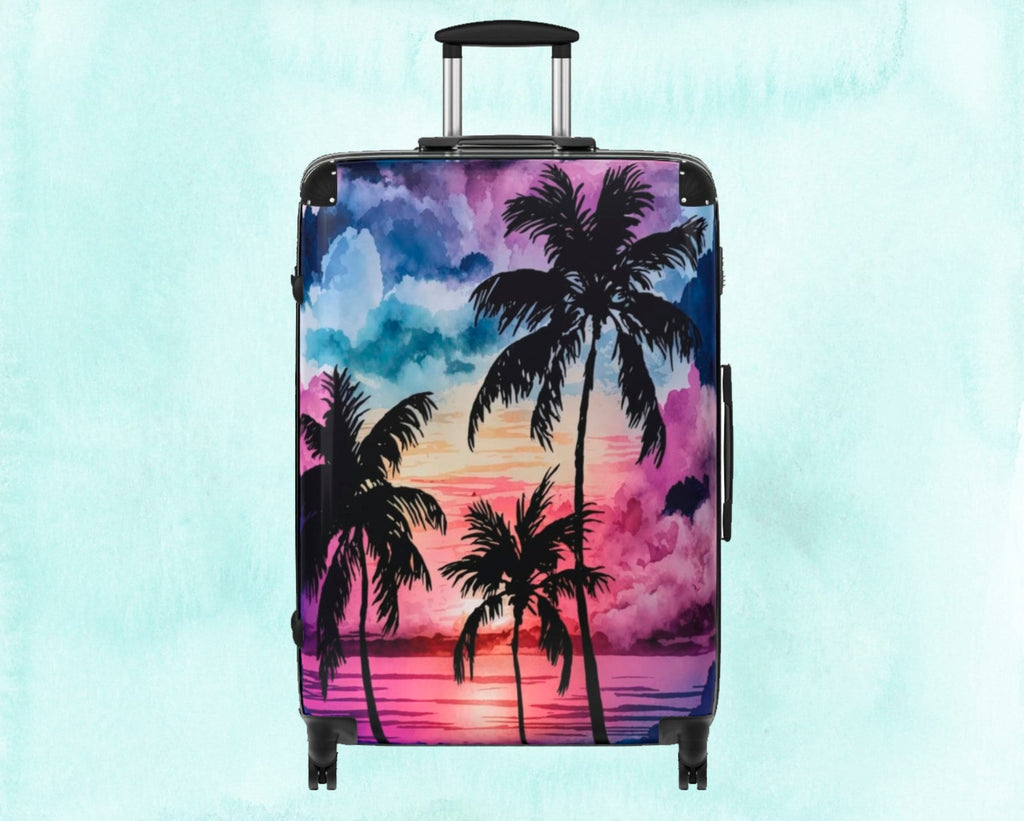 Tropical Sunset Travel Suitcase - Premium Hard-Shell Durable Build, Exquisite Design, and Unmatched Style for Your Next Adventurer