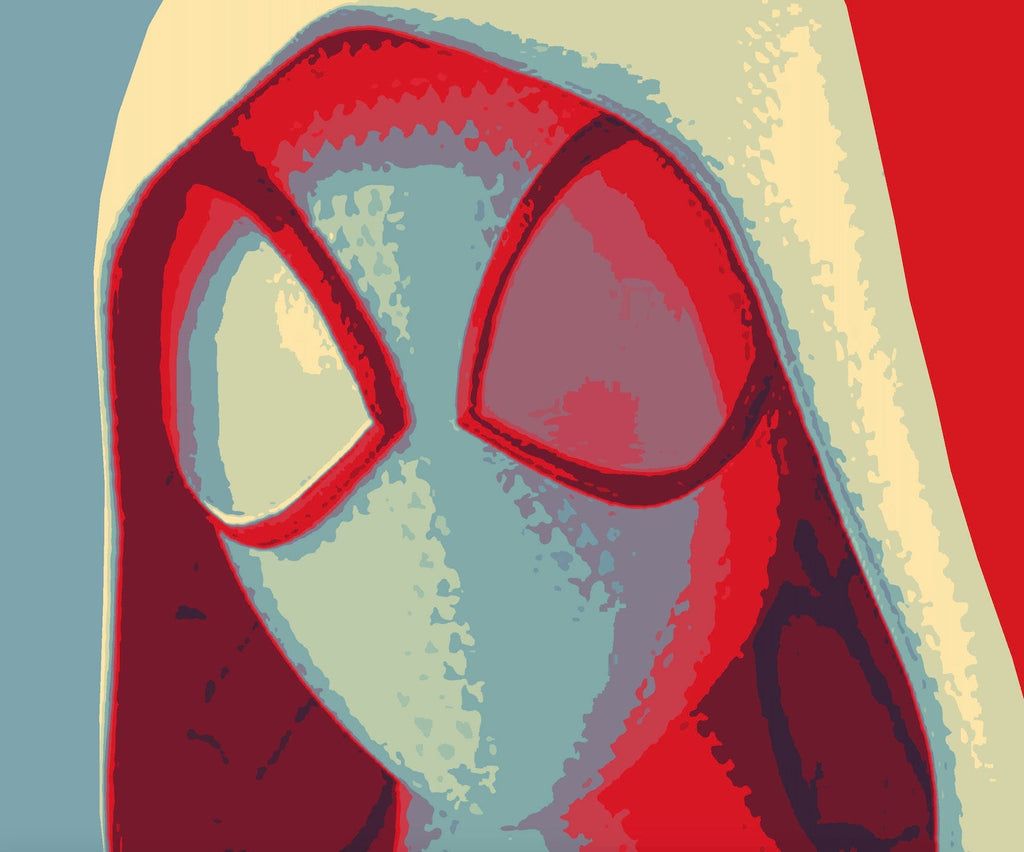 Spider-Gwen Pop Art Illustration - Marvel Superhero Home Decor in Poster Print or Canvas Art