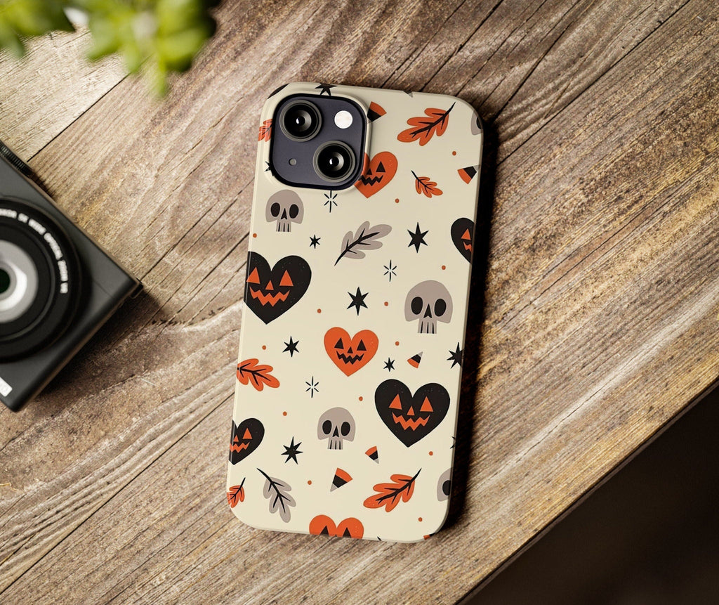 Halloween Spooky Season iPhone Case 14 13 12 11 Pro XR, Witchy Hard Tough Protective Cover Case
