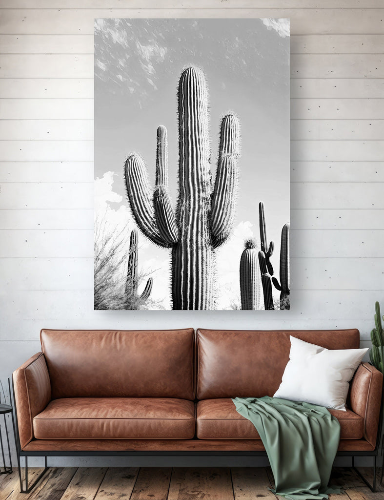 Saguaro Cactus Desert Landscape Watercolor Print Colorful Wall Art Southwest Gift Beautiful Nature Home Decor