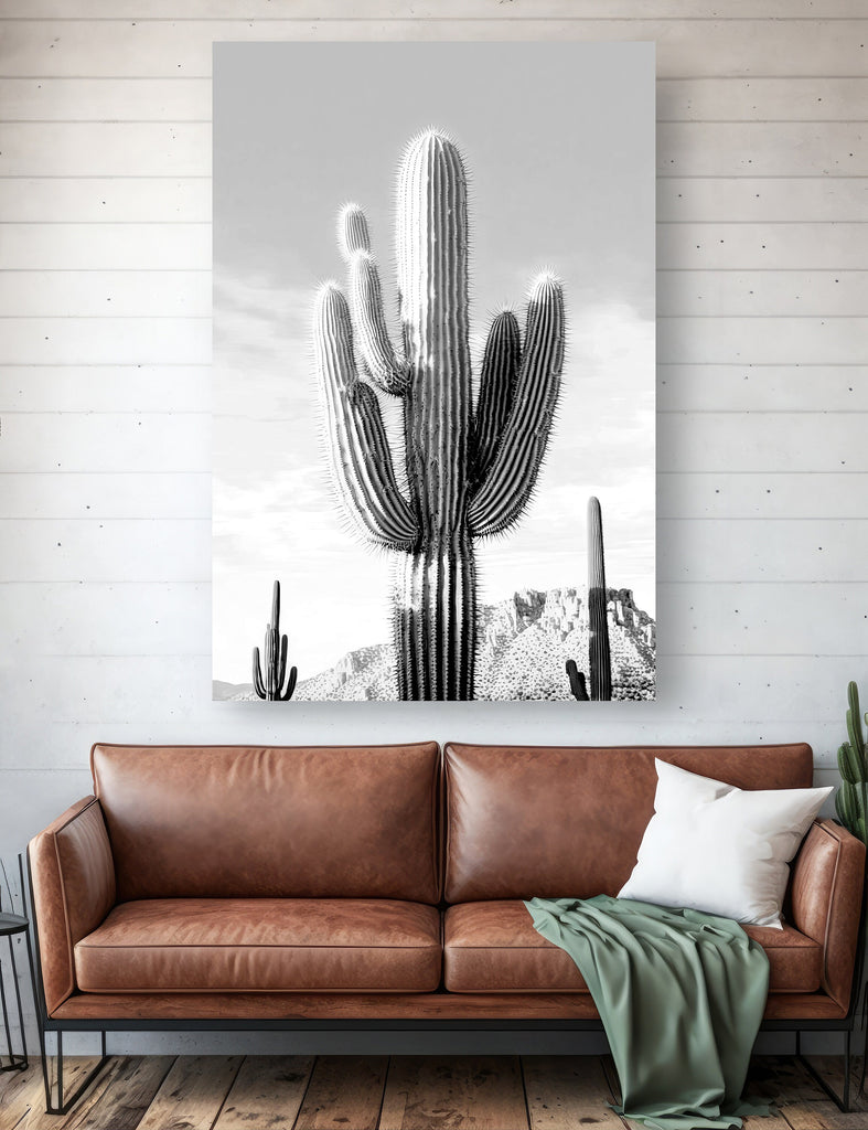 Saguaro Cactus Desert Landscape Watercolor Print Colorful Wall Art Southwest Gift Beautiful Nature Home Decor