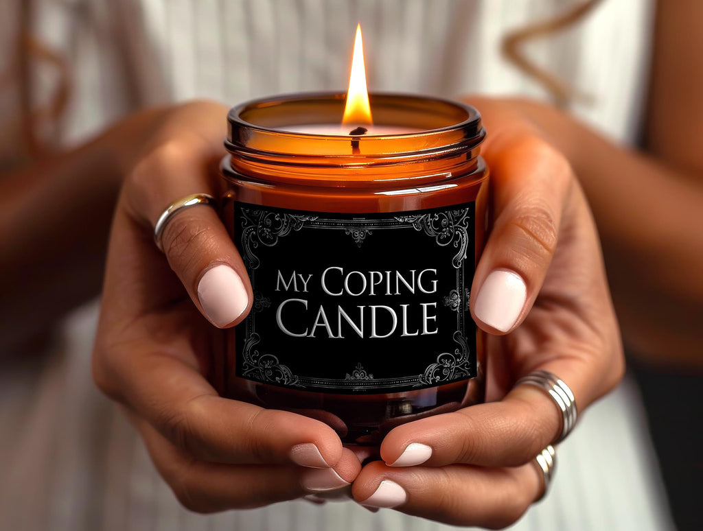Funny Stress Candle - My Coping Candle - Emotional Support Gift, Mental Health Soy Candle, Self-Care Gift for Her, Anxiety Relief Home Decor