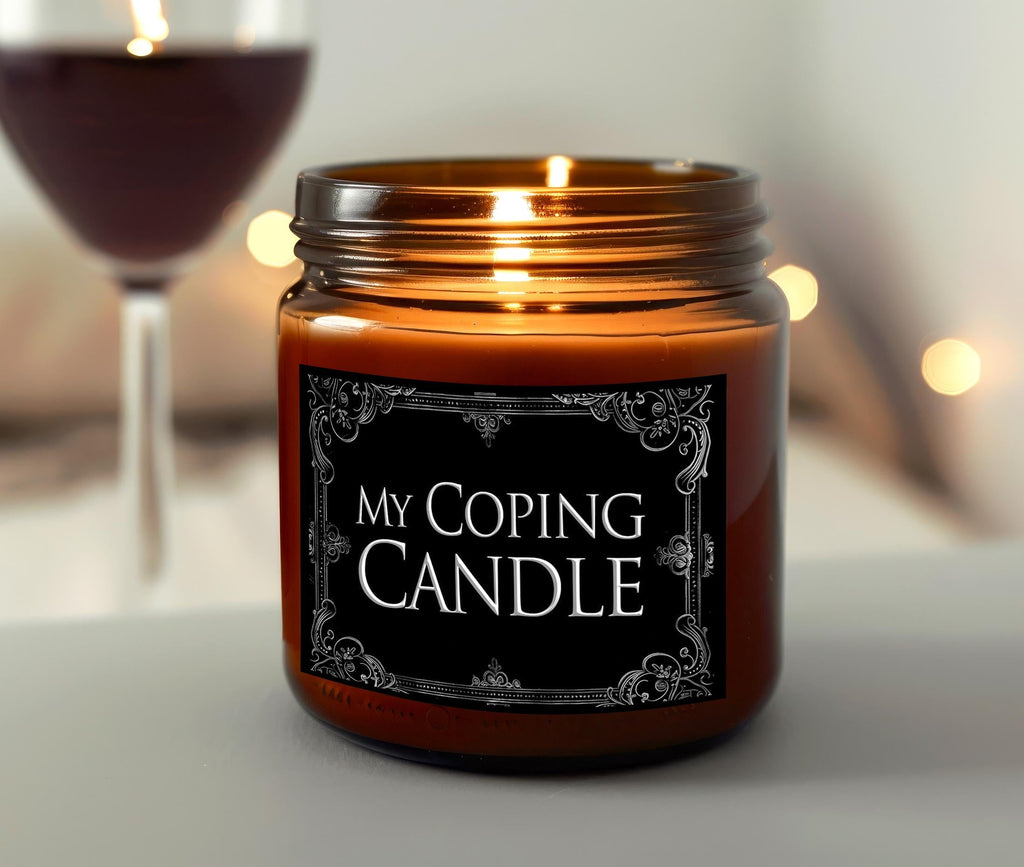 Funny Stress Candle - My Coping Candle - Emotional Support Gift, Mental Health Soy Candle, Self-Care Gift for Her, Anxiety Relief Home Decor
