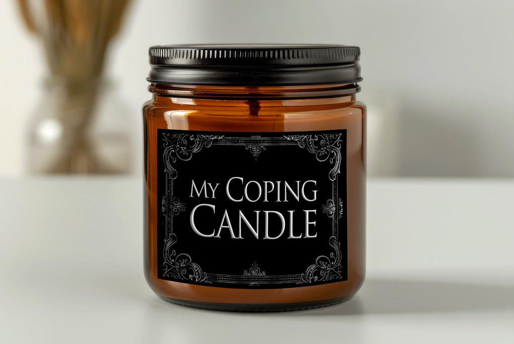 Funny Stress Candle - My Coping Candle - Emotional Support Gift, Mental Health Soy Candle, Self-Care Gift for Her, Anxiety Relief Home Decor