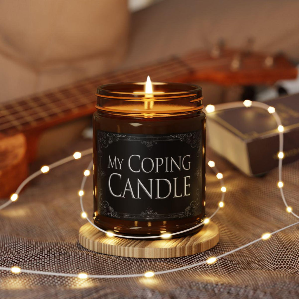 Funny Stress Candle - My Coping Candle - Emotional Support Gift, Mental Health Soy Candle, Self-Care Gift for Her, Anxiety Relief Home Decor