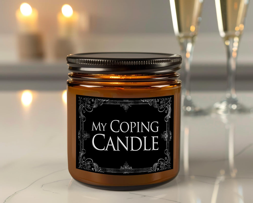 Funny Stress Candle - My Coping Candle - Emotional Support Gift, Mental Health Soy Candle, Self-Care Gift for Her, Anxiety Relief Home Decor