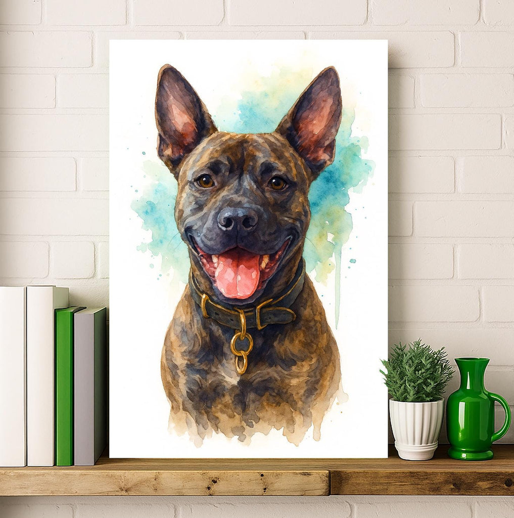Custom Dog Pet Watercolor Portrait From Photo, Unique Dog Memorial Art, Personalized Pet Lover Gift, Animal Wall Art Keepsake Home Decor