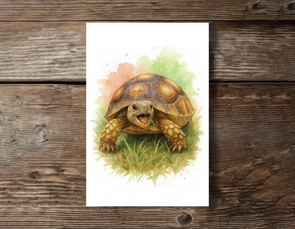 Custom Reptile Pet Watercolor Portrait from Photo, Bearded Dragon or Snake Art, Personalized Lizard & Turtle Print, Unique Animal Lover Gift
