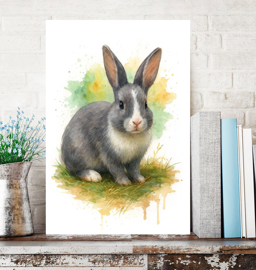 Unique Watercolor Pet Portrait from Photo, Custom Art for Rabbits, Guinea Pigs, Hamsters, Ferrets, Rats, Personalized Gift for Animal Lovers