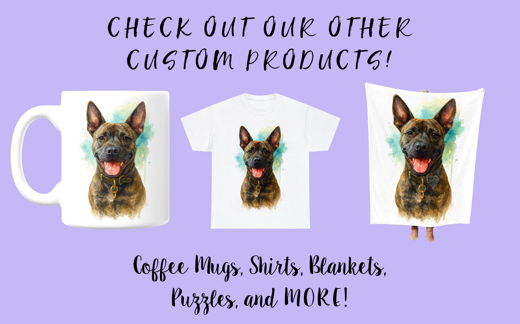 Custom Pet Watercolor Portrait From Photo, Dog or Cat Memorial Art, Personalized Pet Lover Gift, Animal Wall Art Keepsake Decor