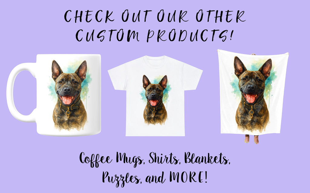 Custom Dog Pet Watercolor Portrait From Photo, Unique Dog Memorial Art, Personalized Pet Lover Gift, Animal Wall Art Keepsake Home Decor