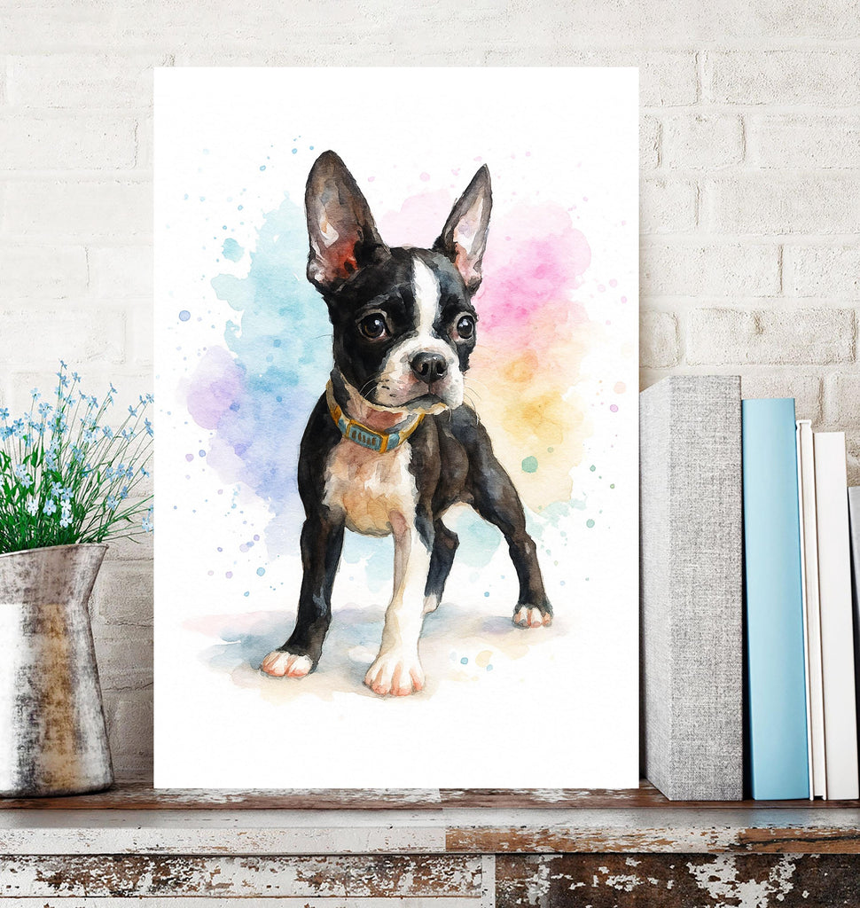Custom Pet Watercolor Portrait From Photo, Dog or Cat Memorial Art, Personalized Pet Lover Gift, Animal Wall Art Keepsake Decor