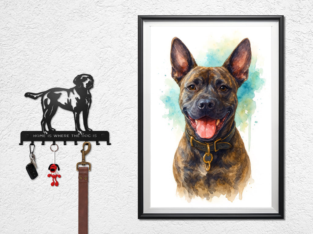 Custom Dog Pet Watercolor Portrait From Photo, Unique Dog Memorial Art, Personalized Pet Lover Gift, Animal Wall Art Keepsake Home Decor