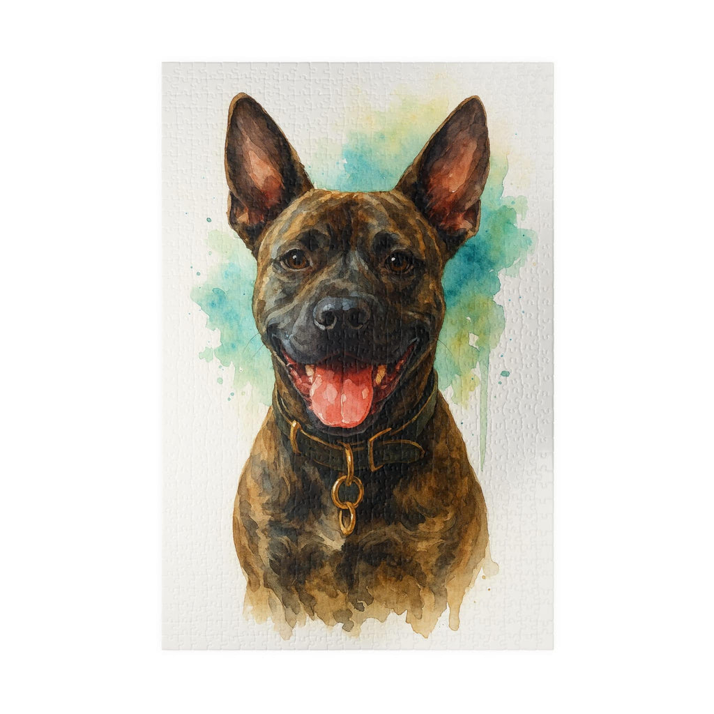 Custom Pet Jigsaw Puzzle, Personalized Dog or Cat Memorial Gift, Unique Pet Lover Keepsake, Watercolor Puzzle (110, 252, 500, 1014 pieces)