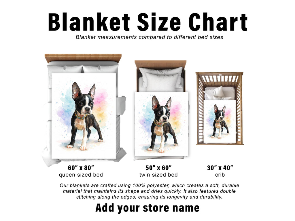 Custom Cat Pet Watercolor Blanket from Photo, Personalized Kitten Memorial Gift, Fleece Minky or Sherpa Throw, Unique Cat Lover Keepsake
