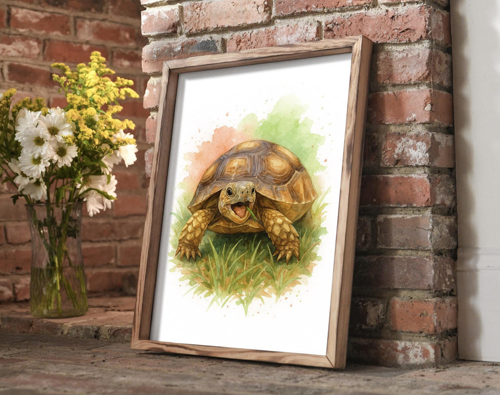 Reptile Pet Custom Portrait from Photo, Personalized Bearded Dragon or Snake Watercolor Wall Art, Unique Lizard Lover Gift for Pet Owners