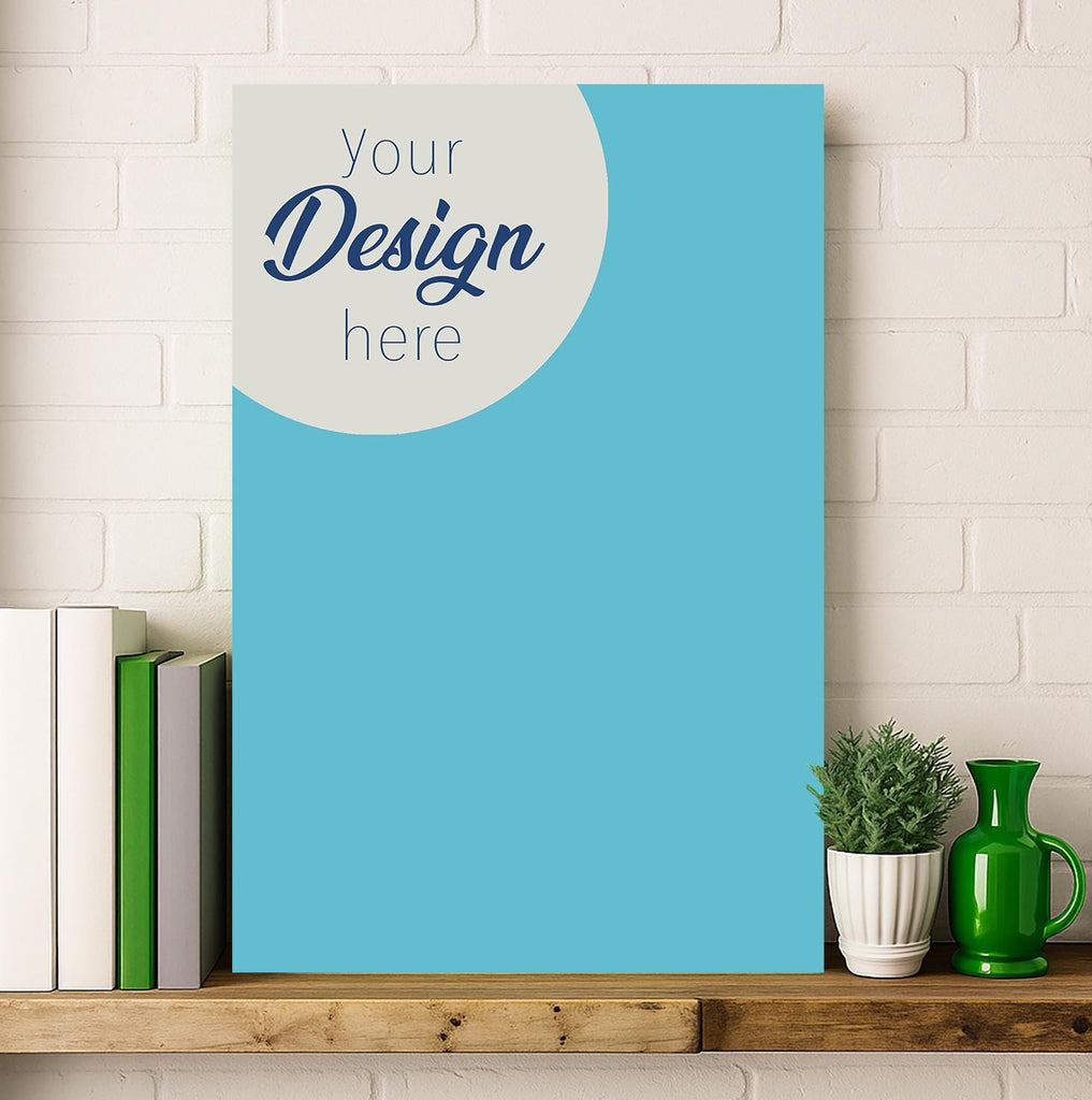 Modern Shelf Poster Mockup – 2:3 Vertical Canvas PSD Template, Wall Art Mockup for Etsy Sellers, Minimalist Art Display Scene