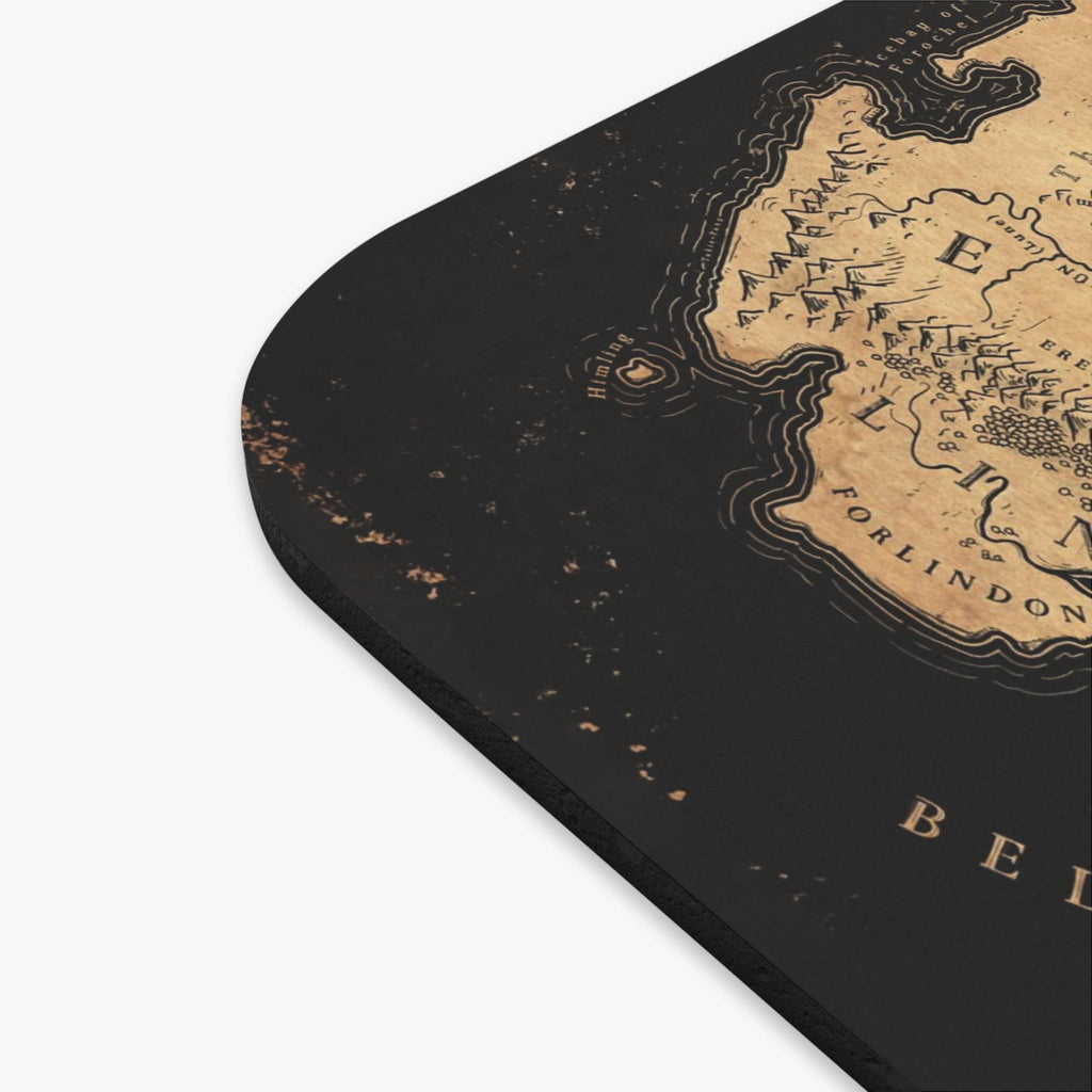Tolkien Fantasy Map Mouse Pad, Fantasy Adventure Mousepad, Nerdy Bookish Decor, Desk Accessory, Ideal Gift for Gamers, Unique Office Decor