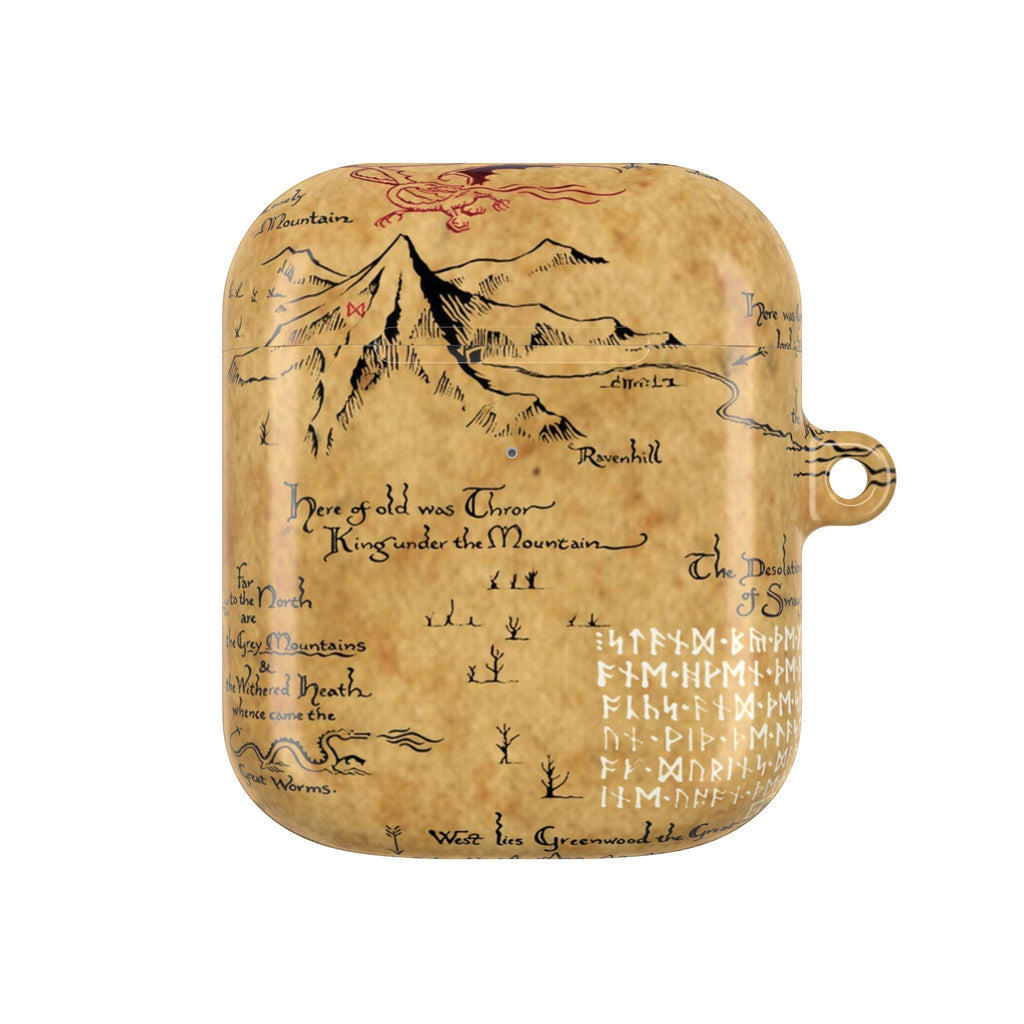 Hobbit Map AirPods Case, Tolkien Fantasy AirPods Pro Case iPhone Accessories