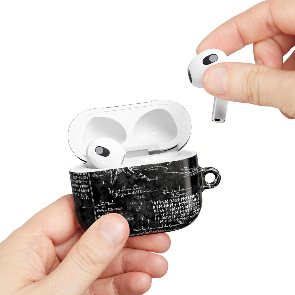 Hobbit Map AirPods Case, Tolkien Fantasy AirPods Pro Case iPhone Accessories
