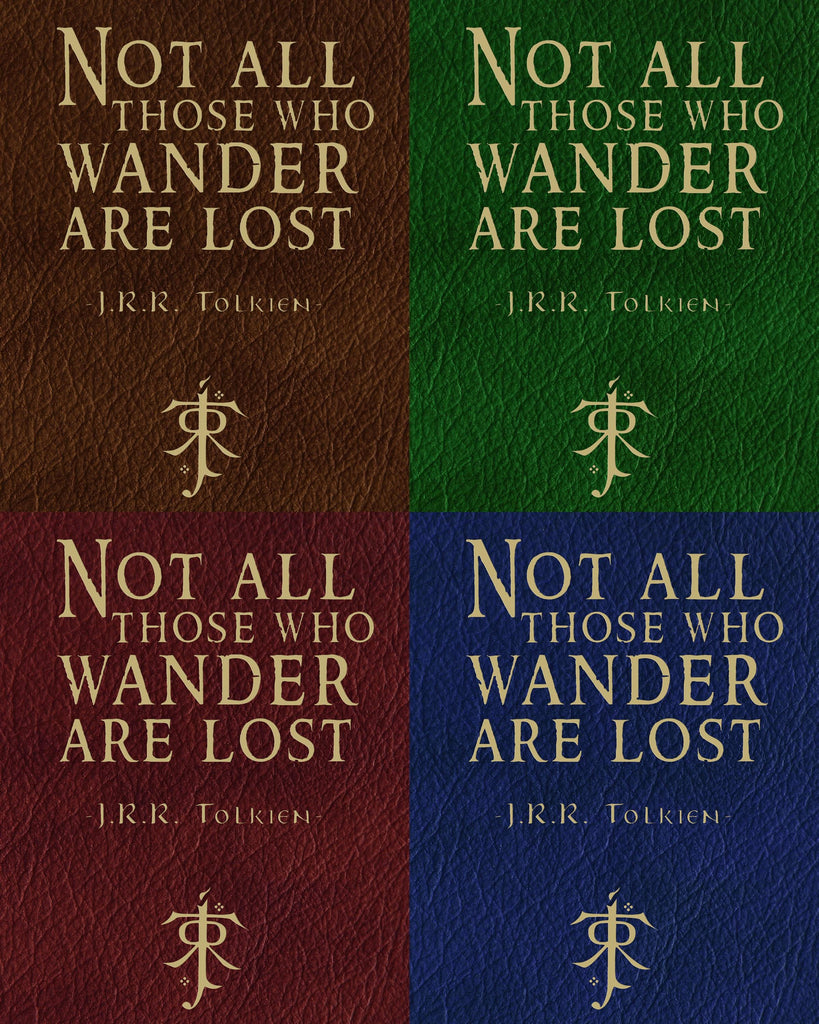 Tolkien Quote Spiral Travel Journal - Ruled Line Notebook, Fantasy Quote, Gift for Traveler, Adventure Diary