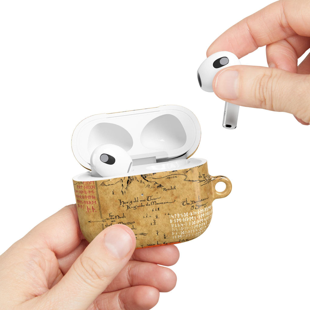 Hobbit Map AirPods Case, Tolkien Fantasy AirPods Pro Case iPhone Accessories
