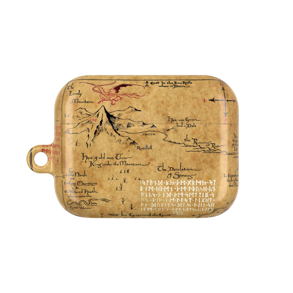 Hobbit Map AirPods Case, Tolkien Fantasy AirPods Pro Case iPhone Accessories