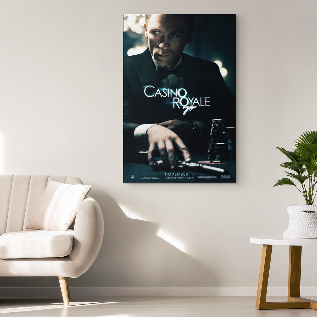 Casino Royale 2006 James Bond Reprint - 007 Home Decor in Poster Print or Canvas Art