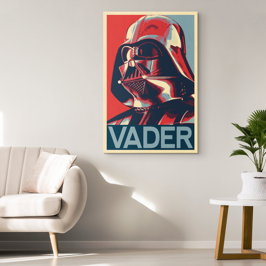 Darth Vader Pop Art Illustration - Star Wars Home Decor in Poster Print or Canvas Art