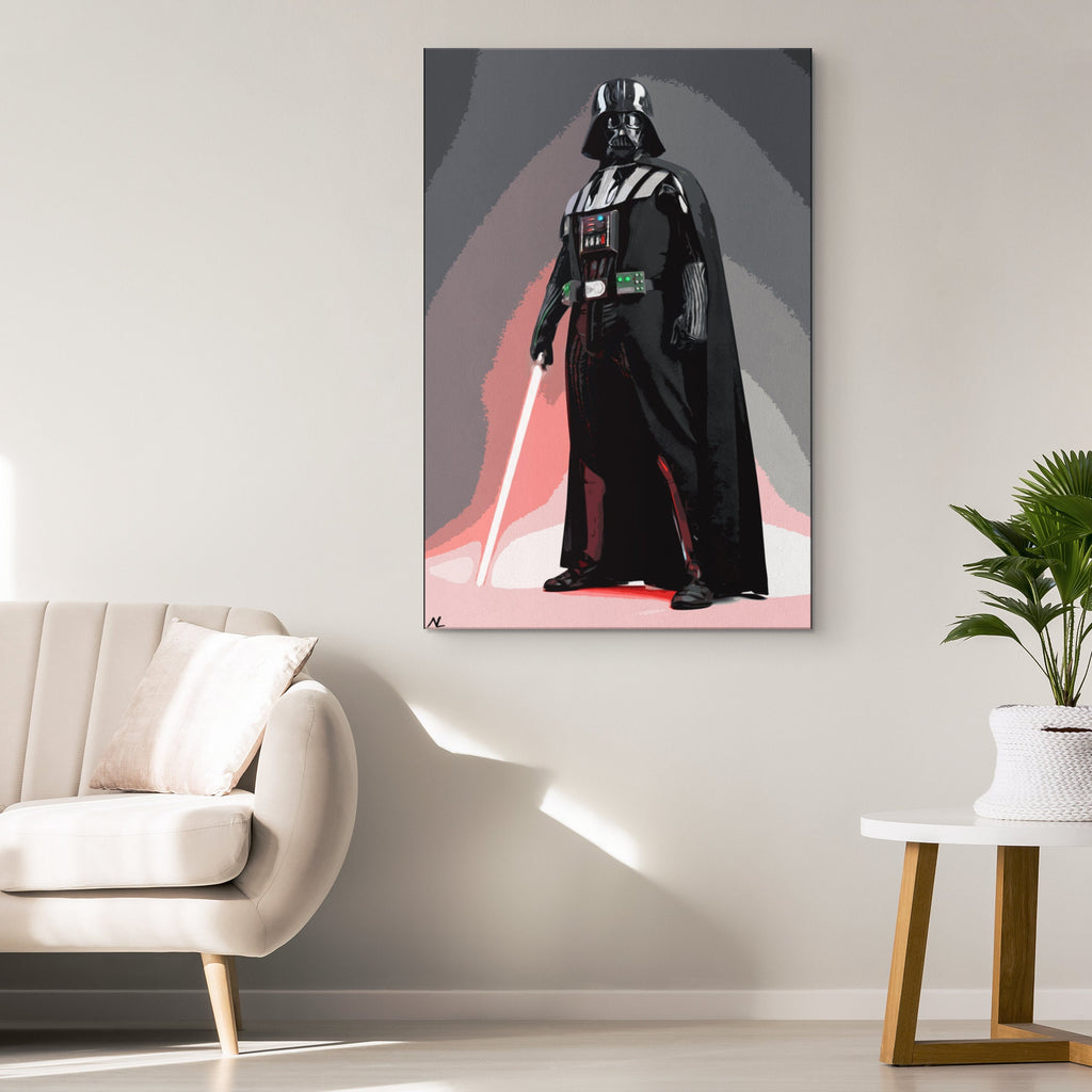 Darth Vader Pop Art Illustration - Star Wars Home Decor in Poster Print or Canvas Art