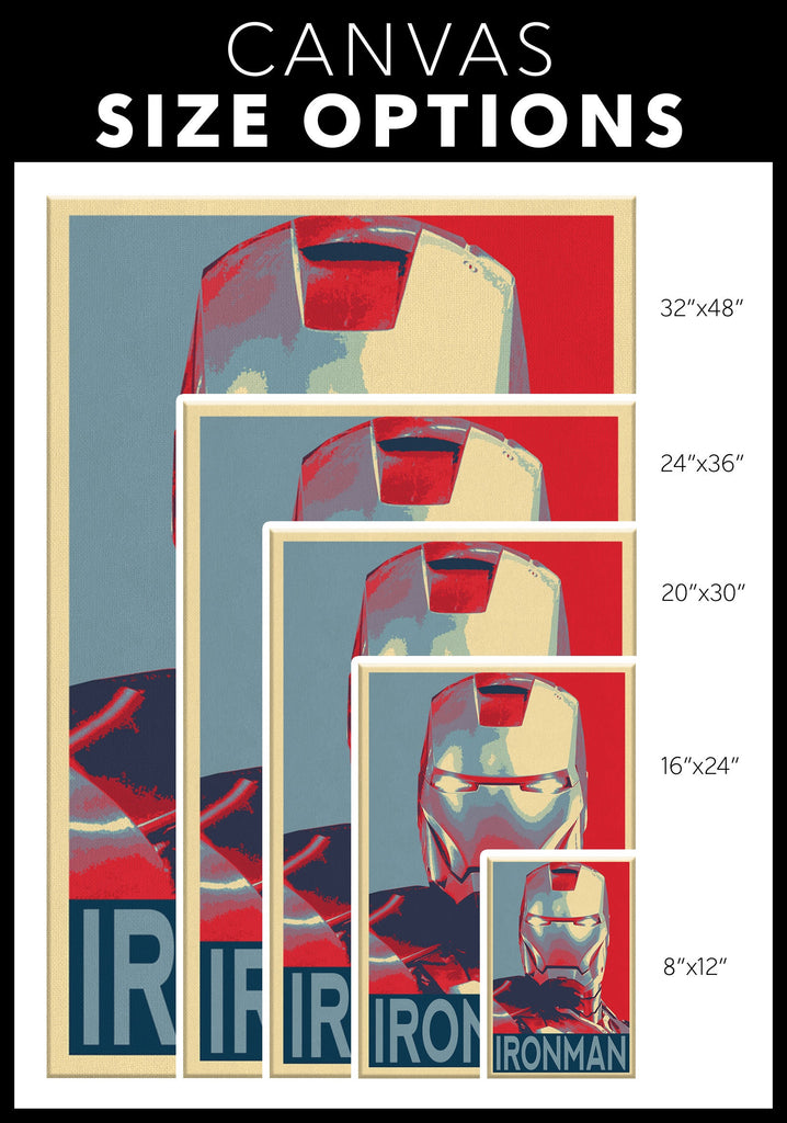 Iron Man Pop Art Illustration - Marvel Superhero Home Decor in Poster Print or Canvas Art