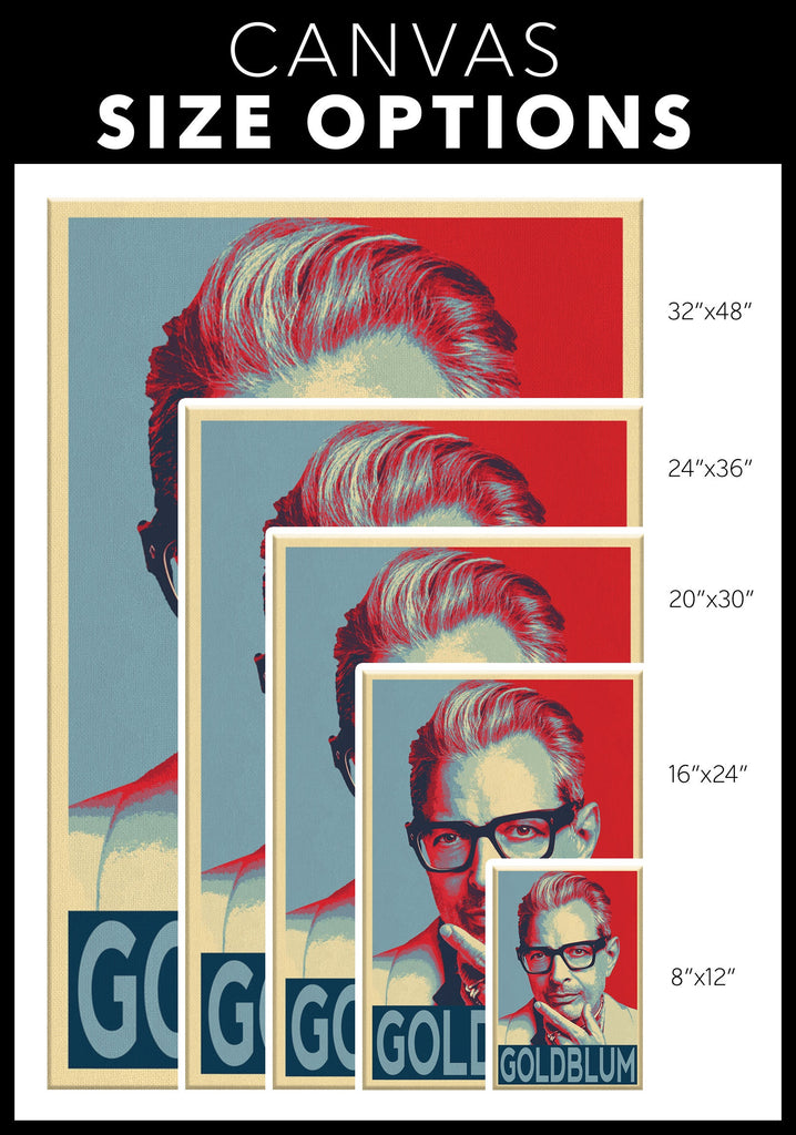 Jeff Goldblum Pop Art Illustration - Celebrity Home Decor in Poster Print or Canvas Art