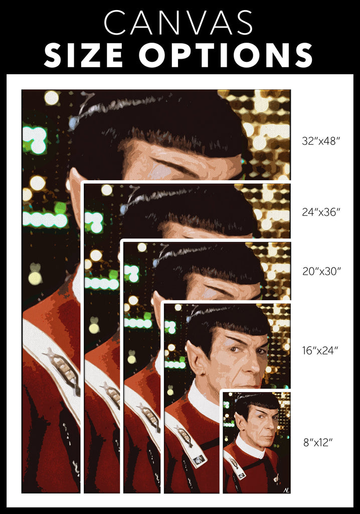 Spock Pop Art Illustration - Star Trek Home Decor in Poster Print or Canvas Art