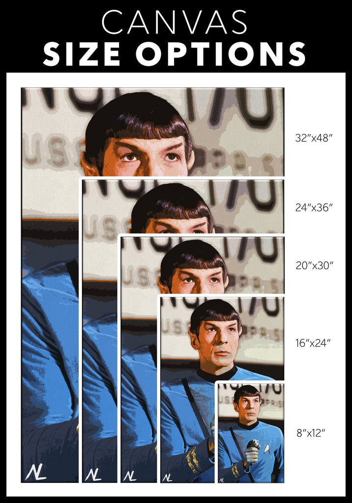 Spock Pop Art Illustration - Star Trek Home Decor in Poster Print or Canvas Art