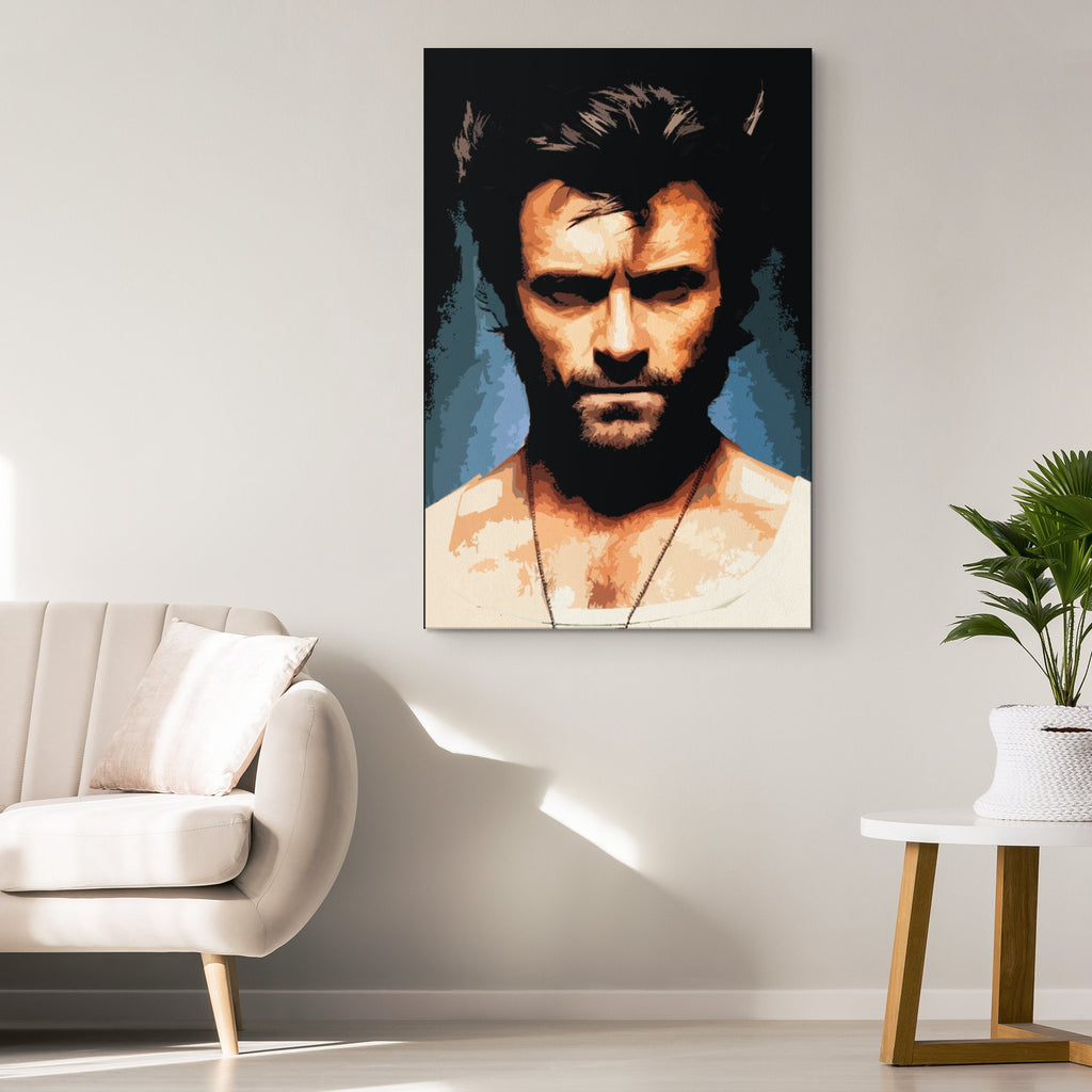 Wolverine X-Men Pop Art Illustration - Marvel Superhero Home Decor in Poster Print or Canvas Art