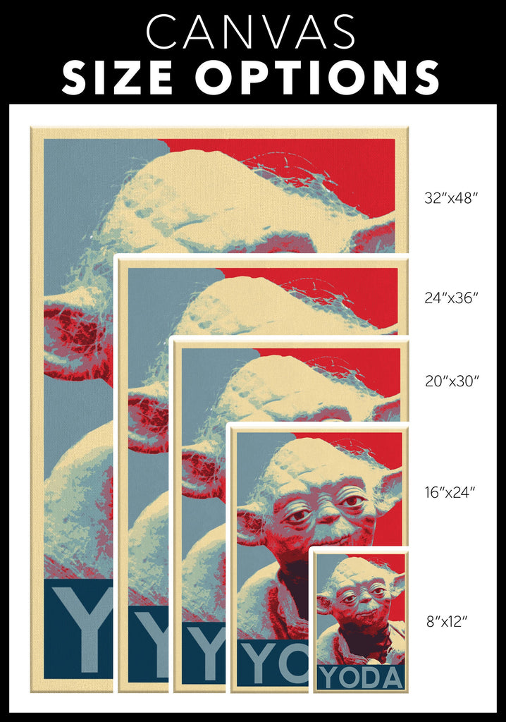 Yoda Pop Art Illustration - Star Wars Home Decor in Poster Print or Canvas Art