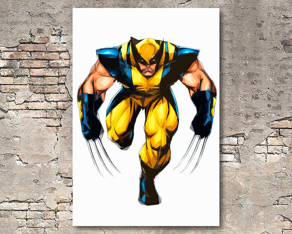 Wolverine X-Men Pop Art Illustration - Marvel Superhero Home Decor in Poster Print or Canvas Art