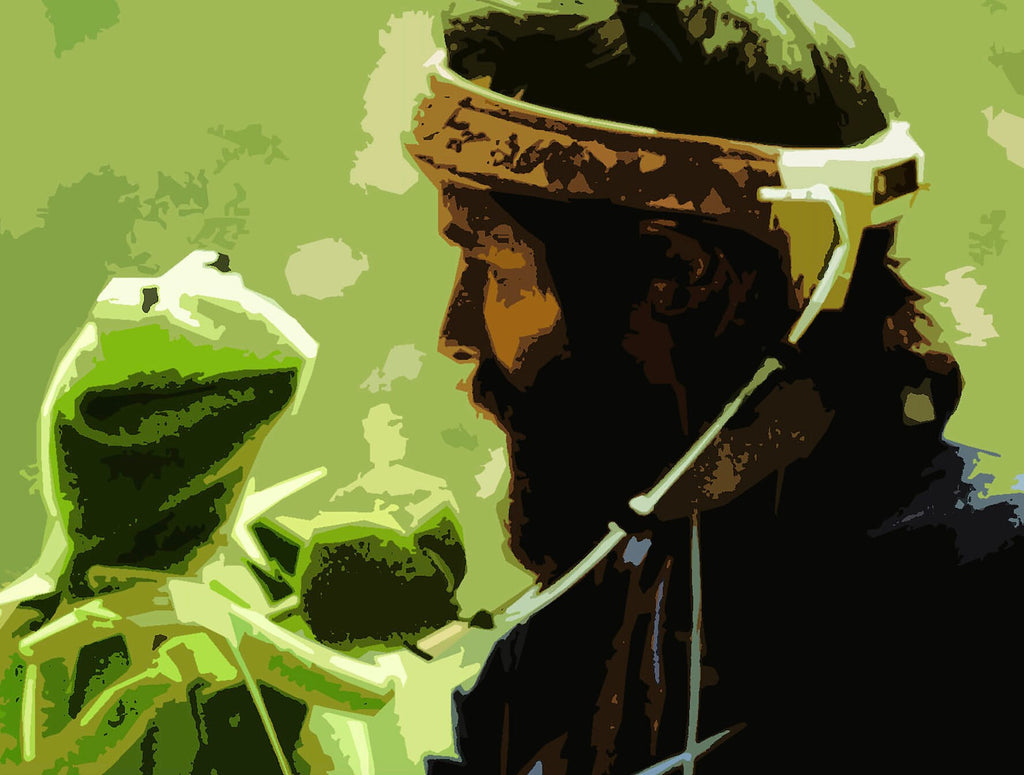 Jim Henson and Kermit Pop Art Illustration - Muppets Home Decor in Poster Print or Canvas Art