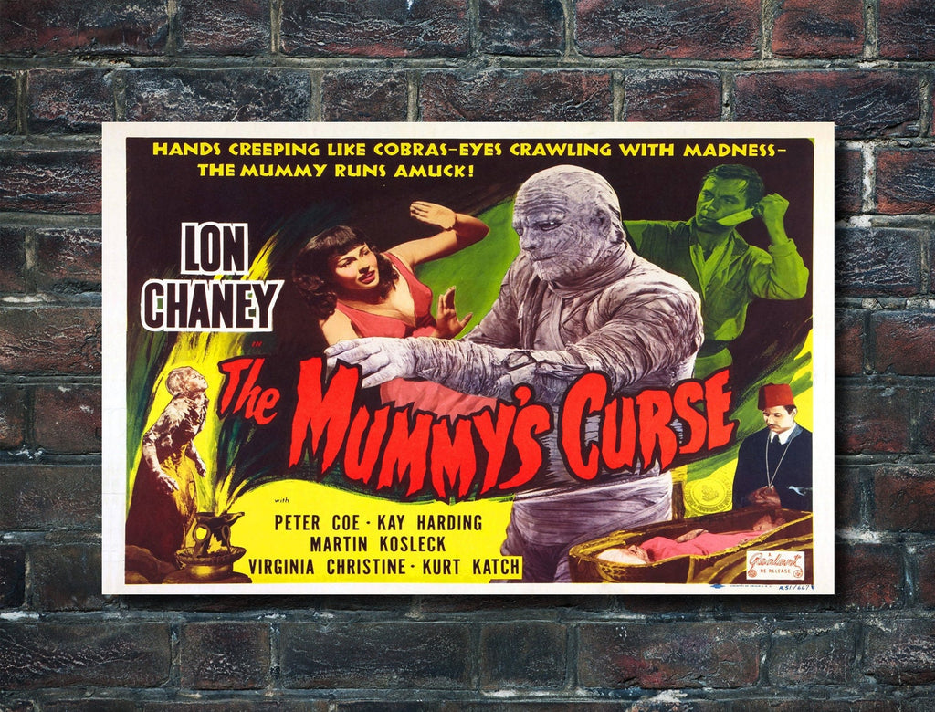 Mummy 1932 Vintage Poster Reprint - Boris Karloff Monster Home Decor in Poster Print or Canvas Art