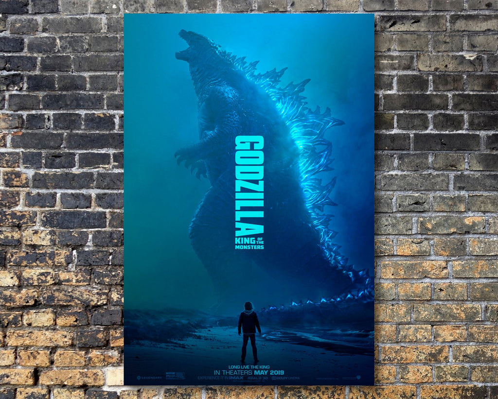 Godzilla King of the Monsters 2019 Poster Reprint - Monster Movie Home Decor in Poster Print or Canvas Art