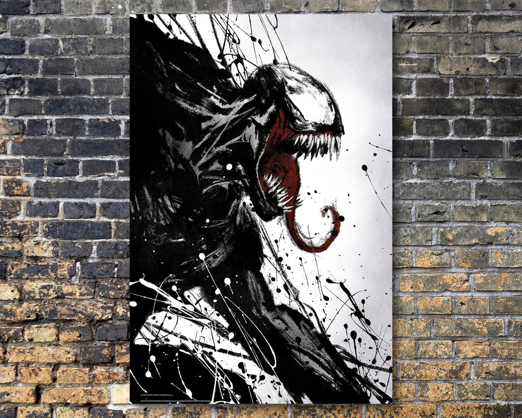 Venom 2018 Vintage Poster Reprint - Superhero Comic Book Home Decor in Poster Print or Canvas Art