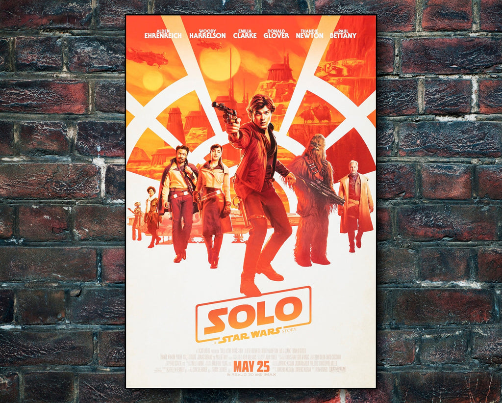 Solo: A Star Wars Poster Reprint - Retro Science Fiction Home Decor in Poster Print or Canvas Art