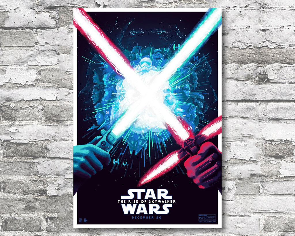 Star Wars: The Rise of Skywalker Poster Reprint - Science Fiction Home Decor in Poster Print or Canvas Art