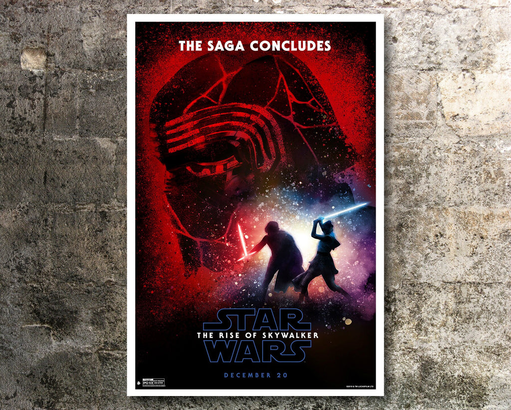 Star Wars: The Rise of Skywalker Poster Reprint - Science Fiction Home Decor in Poster Print or Canvas Art