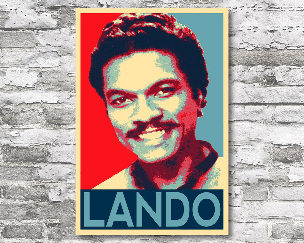 Lando Calrissian Pop Art Illustration - Star Wars Home Decor in Poster Print or Canvas Art
