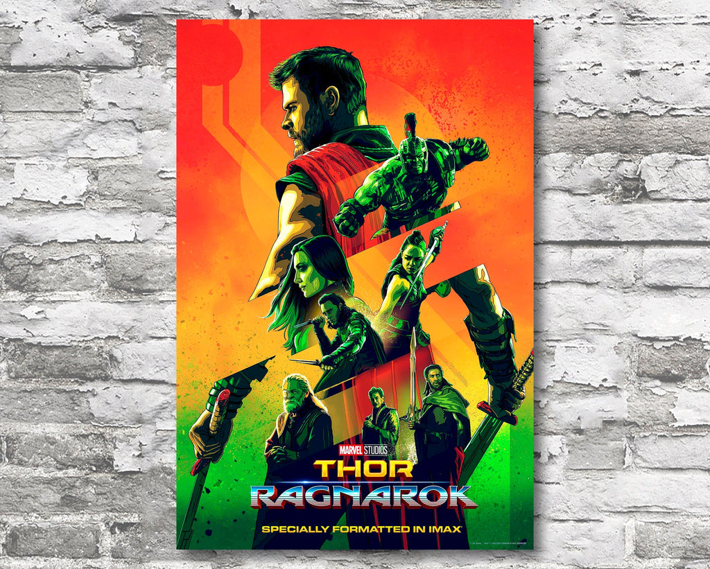 Thor Ragnarok 2017 Poster Reprint - Marvel Superhero Home Decor in Poster Print or Canvas Art