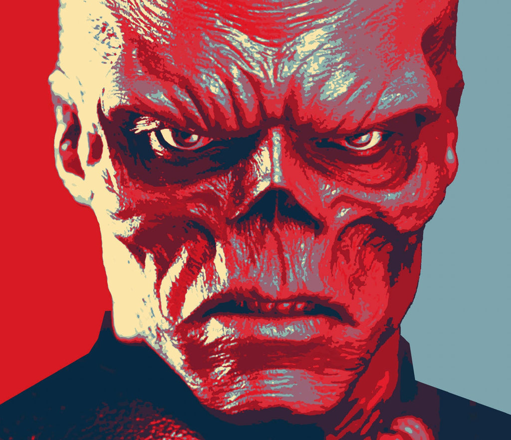 Red Skull 'Hydra' Pop Art Illustration - Marvel Superhero Home Decor in Poster Print or Canvas Art