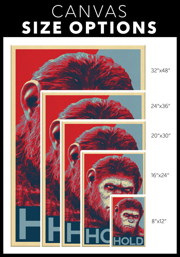 Apes HOLD Pop Art Illustration - AMC and GME Meme Stock Market Home Decor in Poster Print or Canvas Art