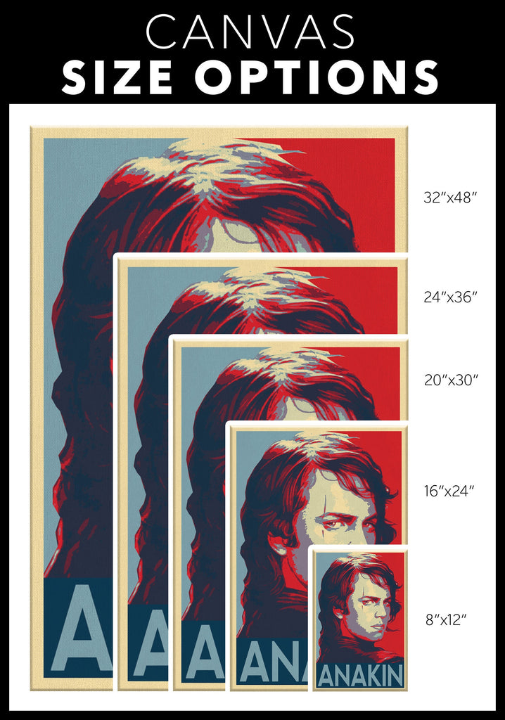 Anakin Skywalker Pop Art Illustration - Star Wars Home Decor in Poster Print or Canvas Art