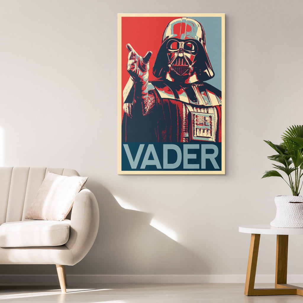 Darth Vader Pop Art Illustration - Star Wars Home Decor in Poster Print or Canvas Art